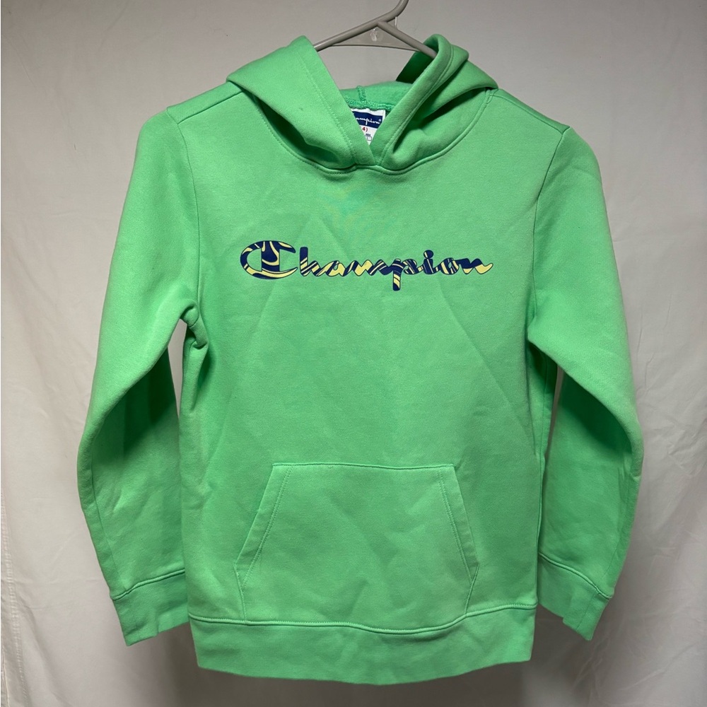Unisex Youth Champion Pullover Green Hoodie Size Large New without tags